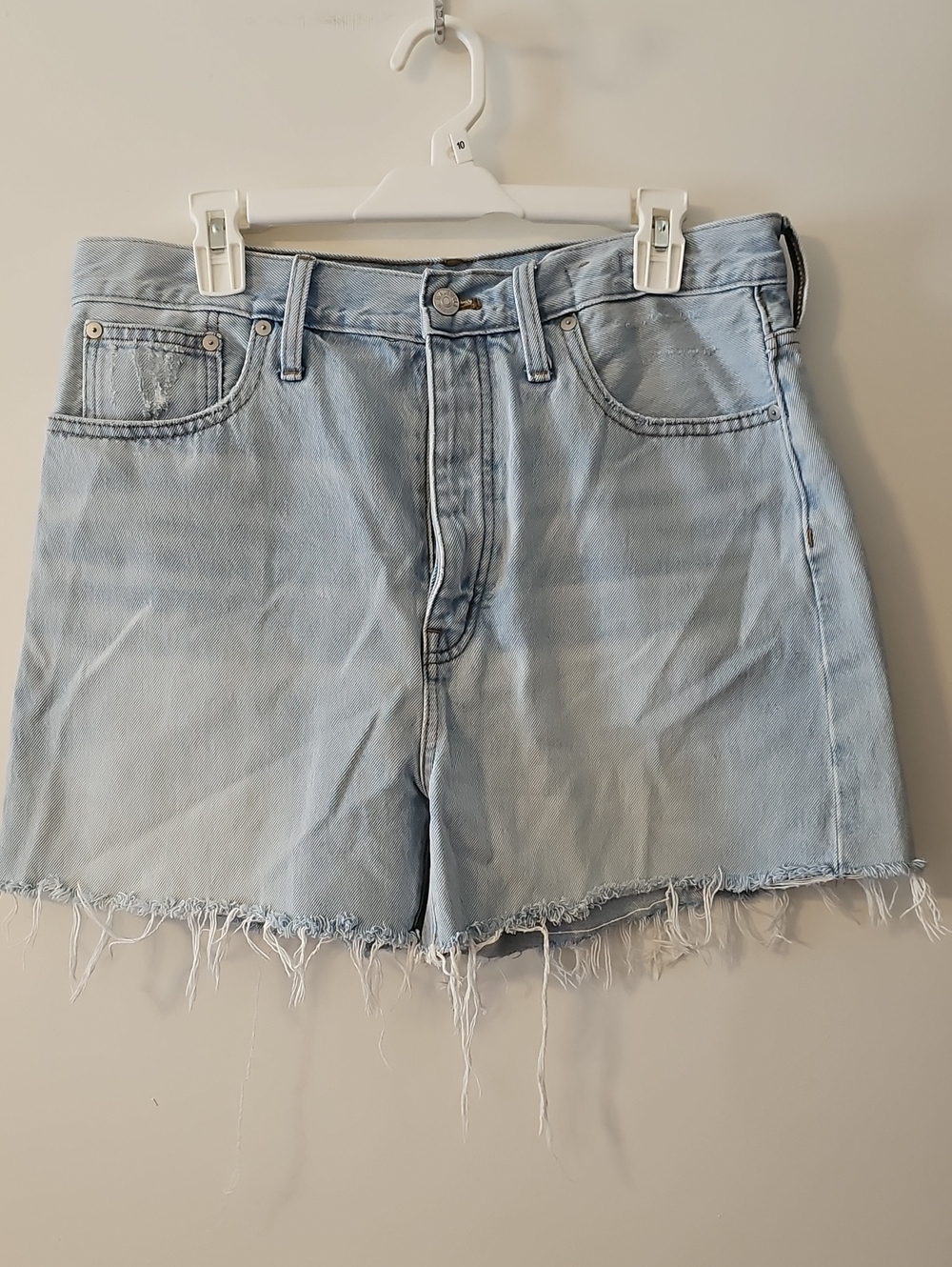 Madewell The Mom Jean Shorts Light Blue Size 30